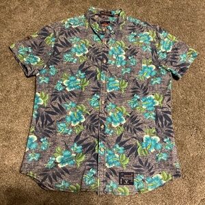 Superdry Short Sleeved Hawaiian Shirt -Men's Large